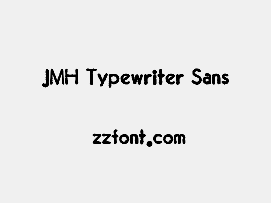JMH Typewriter Sans