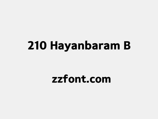 210 Hayanbaram B