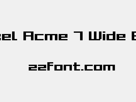 Grixel Acme 7 Wide Bold