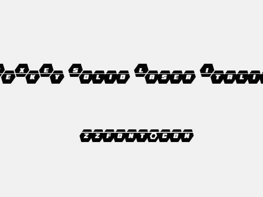 HeXkEy Solid Laser Italic
