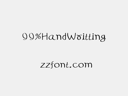 99%HandWritting