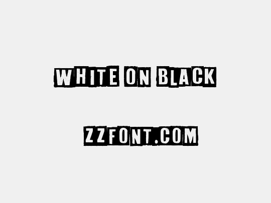 White On Black