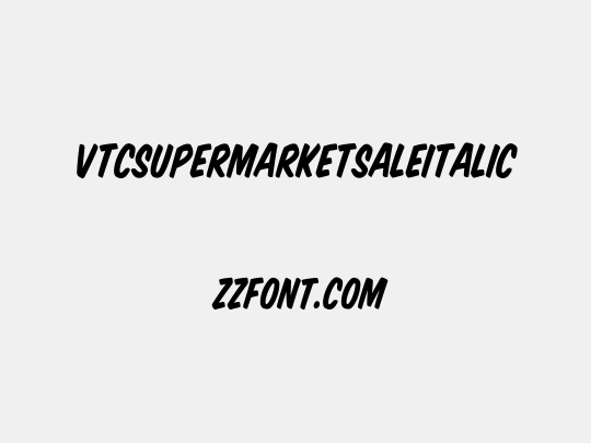 VTCSuperMarketSaleItalic
