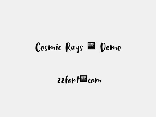 Cosmic Rays - Demo