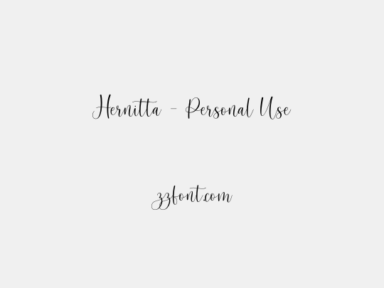 Hernitta - Personal Use