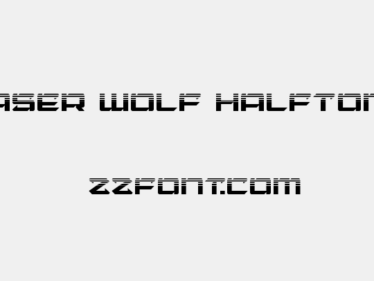 Laser Wolf Halftone