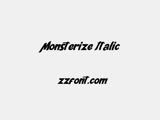 Monsterize Italic