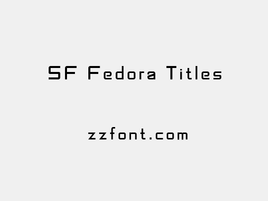 SF Fedora Titles