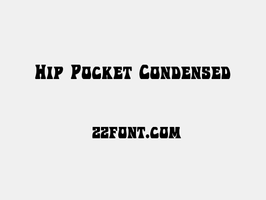 Hip Pocket Condensed