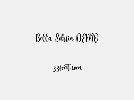 Bella Sohfia DEMO