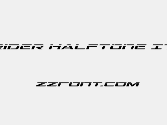 Outrider Halftone Italic