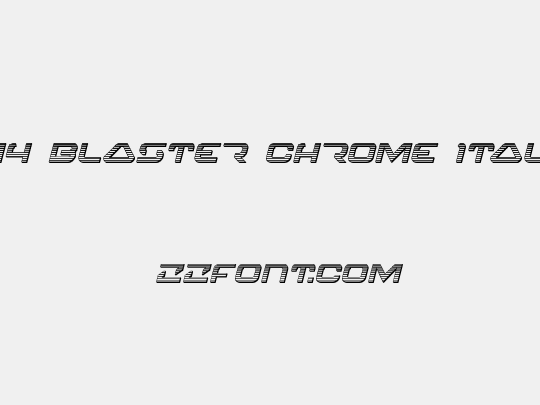 4114 Blaster Chrome Italic