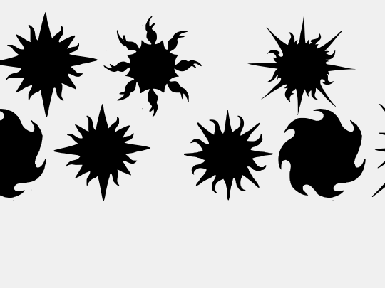 Flaming Stars & Splatters