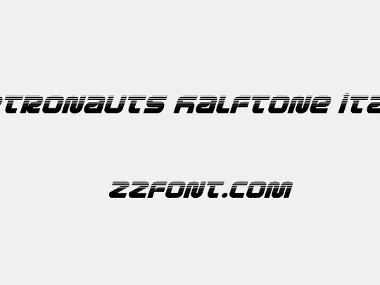 Metronauts Halftone Italic