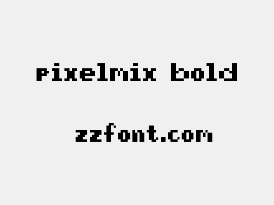 pixelmix bold