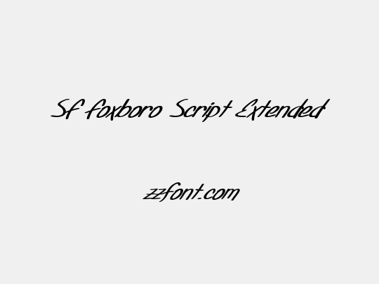 SF Foxboro Script Extended