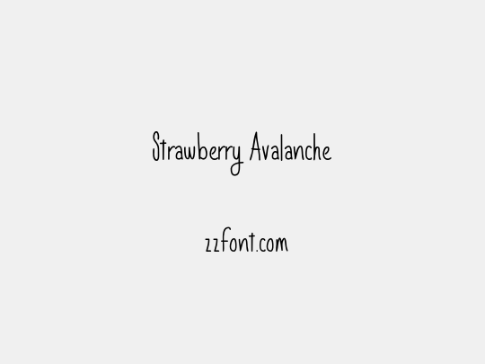 Strawberry Avalanche