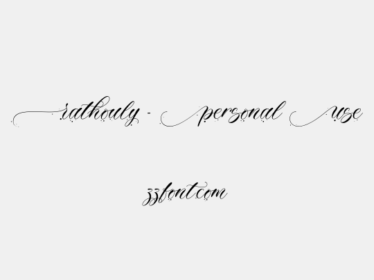 Rathouly - Personal Use