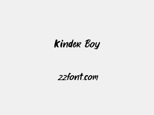 Kinder Boy
