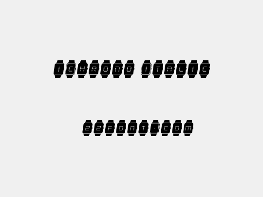 iChrono Italic