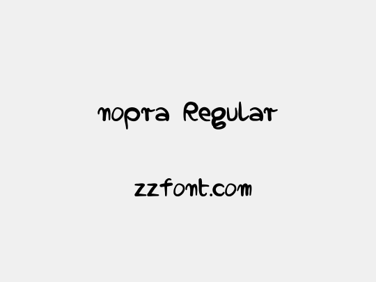 nopra Regular