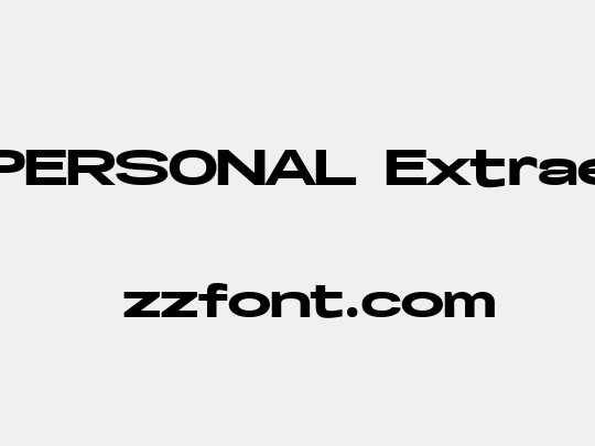 Specify PERSONAL Extraexpanded