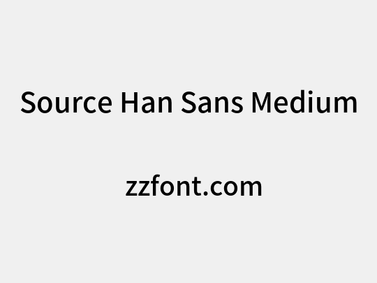 Source Han Sans Medium