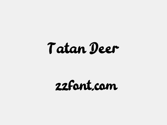 Tatan Deer