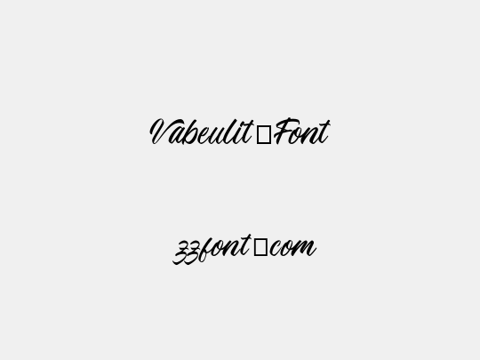 Vabeulit Font