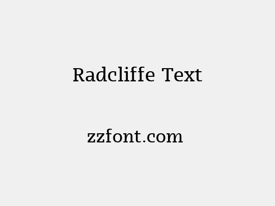 Radcliffe Text