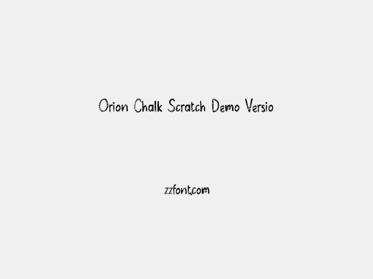 Orion Chalk Scratch Demo Versio