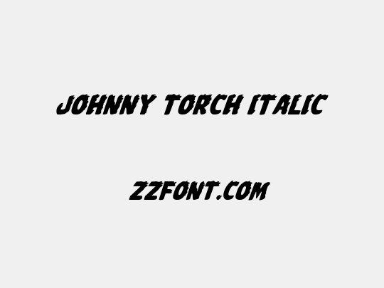 Johnny Torch Italic