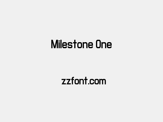 Milestone One