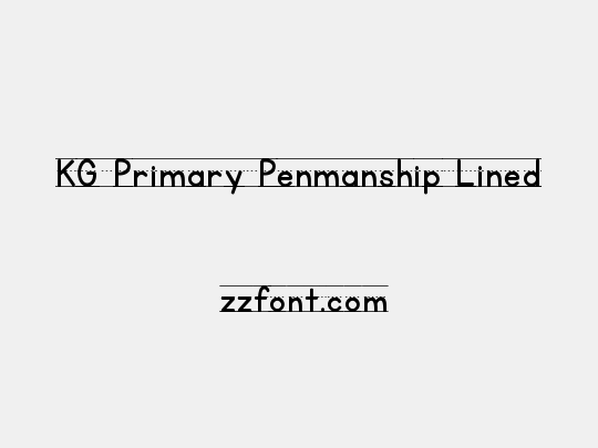 KG Primary Penmanship Lined