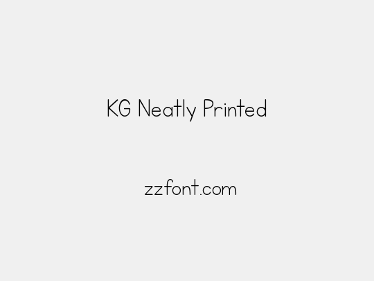 KG Neatly Printed
