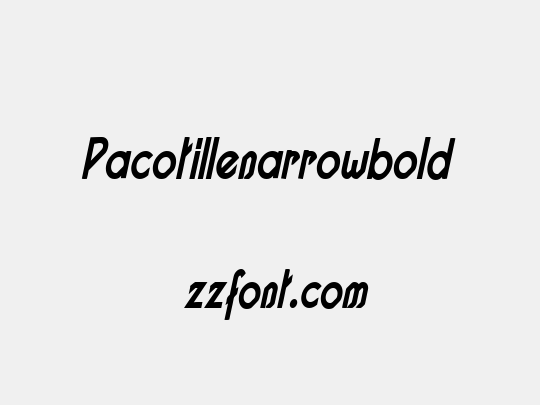 Pacotillenarrowbold