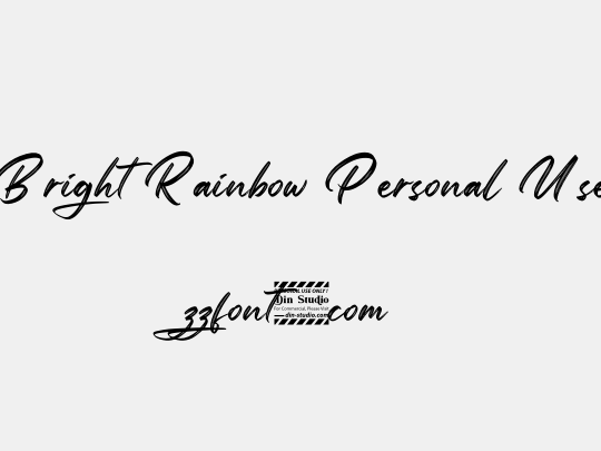 Bright Rainbow Personal Use