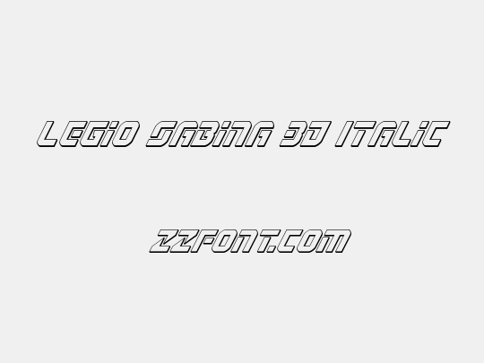 Legio Sabina 3D Italic