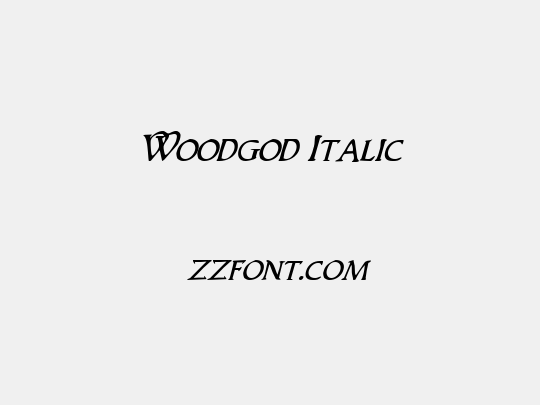 Woodgod Italic