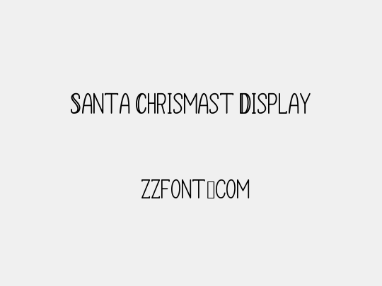 Santa Chrismast Display