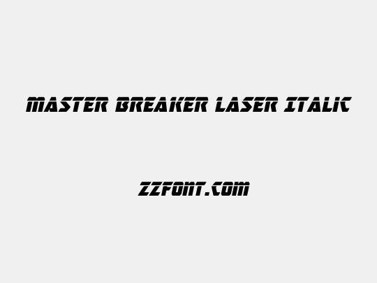 Master Breaker Laser Italic
