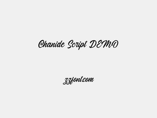 Chanide Script DEMO