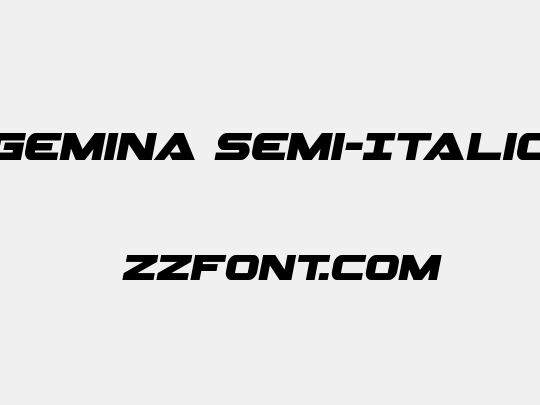 Gemina Semi-Italic