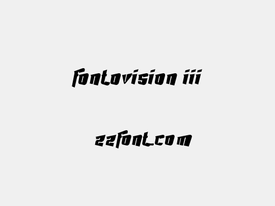Fontovision III