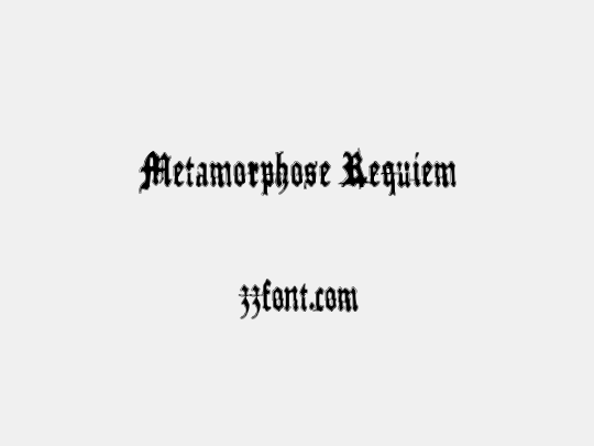 Metamorphose Requiem