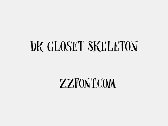 DK Closet Skeleton
