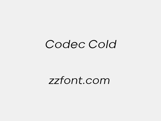 Codec Cold