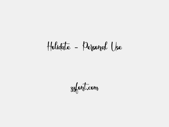Holidate - Personal Use