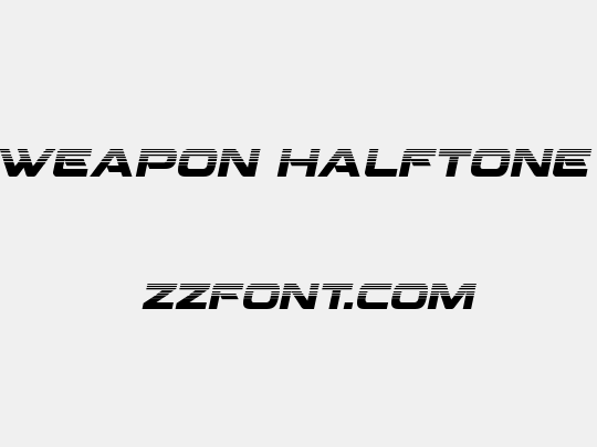 Beam Weapon Halftone Italic