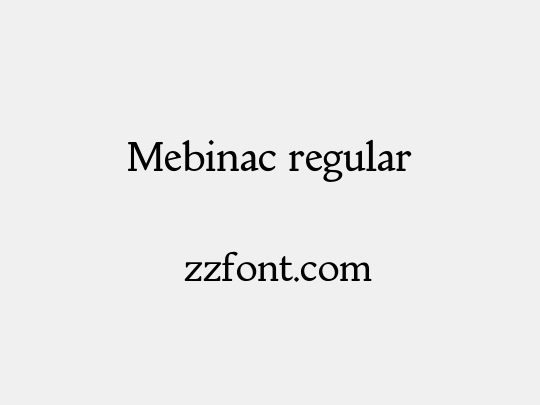 Mebinac regular